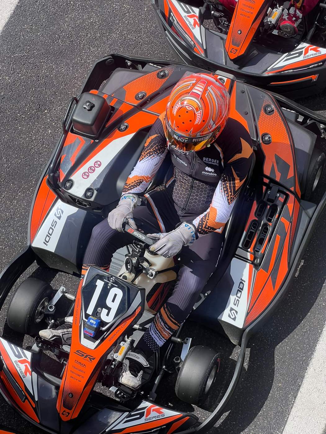 Luca Graupner im Cockpit des Sodi SR Kart