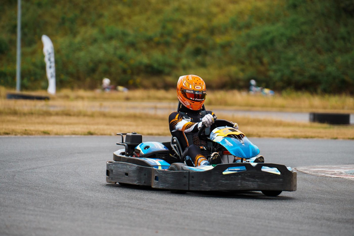 Luca Graupner im Kart bei der Kart World Championship