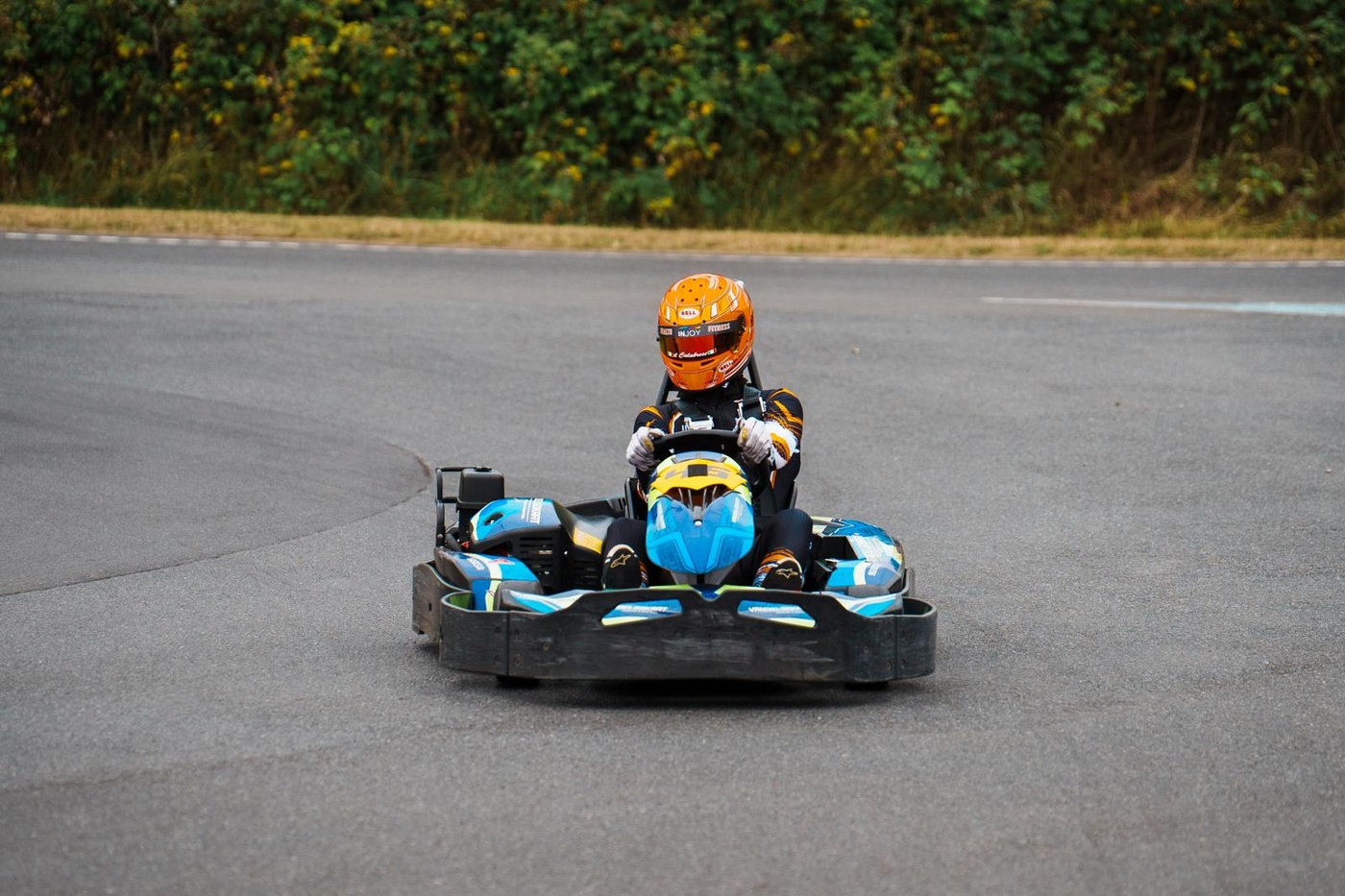 Kart World Championship: Luca Graupner auf der Gegengeraden