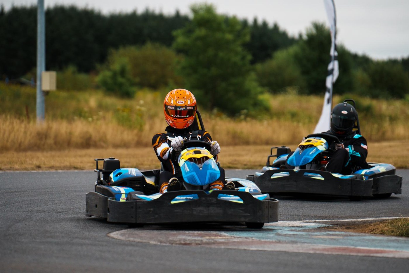 Kart World Championship: Luca Graupner in der Anbremszone